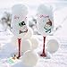 WILLBOND 24 Pieces Christmas Wine Glass Charms for Stem Glasses, Wine Glass Identifier Charms Drinker Gift for Tasting Party Favors Family Gathering