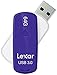 Lexar JumpDrive S37 64GB USB 3.0 Flash Drive - LJDS37-64GABNL (Purple)