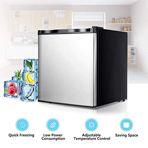 COSTWAY-Compact-Single-Door-Upright-Freezer-Mini-Size-with-Reversible-Stainless-Steel-Door-11-CU-FT-Capacity-Adjustable-Removable-Shelves