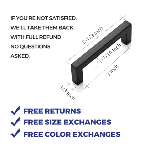 Ravinte 50 Pack Solid 3 Inch Center to