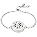JAOYU Essential Oil Diffuser Bracelets for Women Aromatherapy Bracelet Stainless Steel Bangle Floating Charm Locket - 8 Perfume Refill Pads