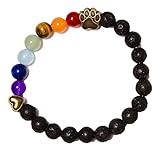 Rainbow Bridge Lava Bead Pet Memorial Bracelet by iHeartDogs | Provides 7 Meals for Shelter Animals in Honor of Your Beloved Pet