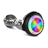 HYPER GOGO Hoverboard, Off Road All Terrain Hoverboards with Bluetooth Speaker, Colorful LED Light Wheels, UL Certified,6.5 inches Self Balancing Scooter,Desert Camo