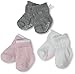 Robeez Baby-girls Newborn 3 Pack Basics, Assorted, 0-6 Months
