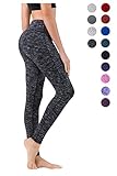 Queenie Ke Women Power Flex Yoga Pants Workout Running Leggings - All Color Size XXL Color Black Grey Space Dye Long