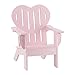 18 Inch Doll Furniture | Beautiful Pink Outdoor Adirondack Chair with Heart Shaped Back | Fits American Girl Dolls