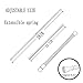 Rumibuying Tension Rod 6 Pack Spring Tension Curtain Rods Extendable Tension Rod for Bathroom Window Closet White (15.7
