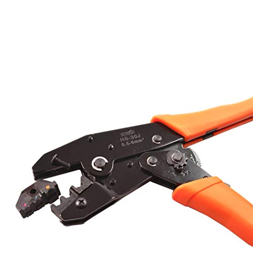 LUVODI Crimping Tool Kit Wire Terminals Ratchet Crimper Stripper Connectors Plier 5 Interchangeable Die Sets for Non-insulated and Insulated Cable Wire with Oxford Storage Bag - Thumbnail 6