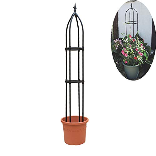 PLHMS Rosenturm Rankhilfe Rankgitter Metall Obelisken, Rosensäule Obelisk Säule 170cm, Ranksäule witterungsbeständig…
