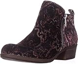 Lucky Brand Basel Velvet Paisley Booties Black