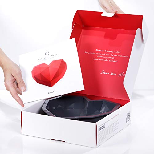ORIGINAL silicone pastry baking mould for mousse cake Heart with grapefruit by world famous pastry chef Dinara Kasko