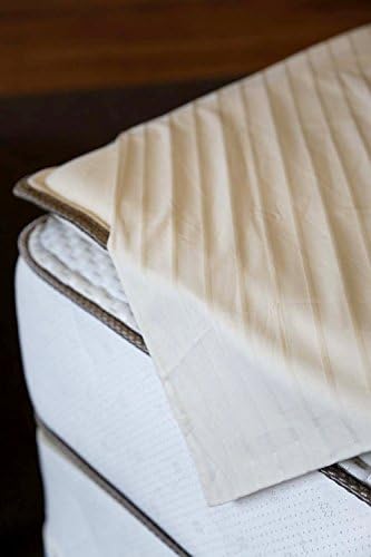 Organic NatureSoft Natural Luxury Stripe Sateen Sheet (twin)