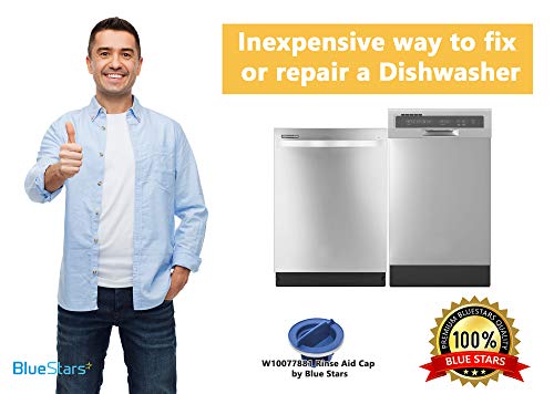 image for Ultra Durable W10077881 Dishwasher Rinse Aid Cap Replacement Part by B