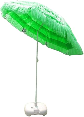 Sombrilla de 2,2 m de altura ajustable, duradera de paja hawaiana