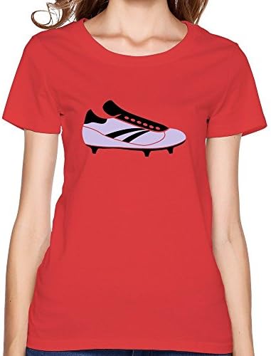 Women Soccer Shoe T Shirt,Red T-shirts By HGiorgis XL Red