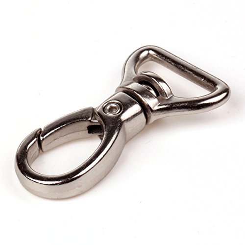 image for Pack of 20 Cotowin 3/4-inch Silver Color 360 Degree Curved Lobster Cla