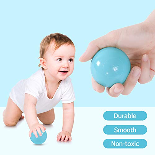 100 Ball Pit Balls Pack Soft Plastic Play Ball with 3 Colors and