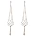 eBoot 2 Pack 41.3 Inches Cotton Rope Plant Hanger Flower Pot Plant Holder Hangers for Indoor Outdoor Plant Hanging, 4 Legs