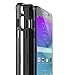 Caseology Wavelength for Galaxy Note 5 Case (2015) - Stylish Grip Design - Black/Black