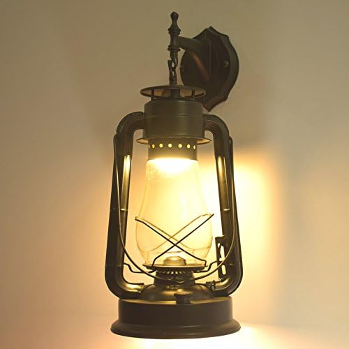 Vintage Aussen Bereich Leuchte Wand Strahler Laterne Glas Lampe Patiniert Ip44 Laterne Lampe Innen