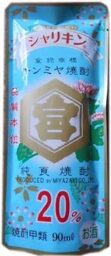 Amazon Co Jp キンミヤ焼酎 シャリキンパウチ 度 90ml 亀甲宮キッコーミヤ焼酎 食品 飲料 お酒