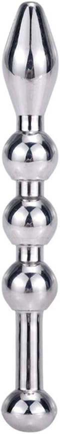 Xingfang Metal Urinary Tract Blockage, (Pulling Beads, Round Head) Urethral Dilatation Stimulating Stick Male Toys, Adult Products(M,Color A)