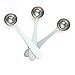 Apace Living Tea Scoop (Set of 3) - Stainless Steel Measuring Spoons for Loose Leaf Tea, Coffee and More (M, Silver)