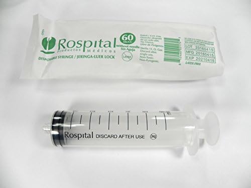 Syringe Only 60 Ml Sterile Luer Lock (5 syringes)