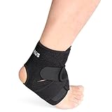 Ankle Brace By Vaderus Heavy - Duty Flexible & Breathable Compression Support Band-Reliable Unisex Stabilizer & Pain Reliever-Adjustable Wrap For Injury/Sprain Recovery Running Basketball More