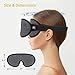3D Contoured Sleeping Eye Mask - 99% Blindfold & Lights Blockout Sleep Mask for Men Women, Comfortable & Light Weight Eye Cover for Travel/Nap/Night's Sleeping, No Pressure On Your Eyes