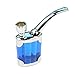 Qianyi Dual Purpose Portable Smoke Pipes Water Tobacco Pipe Cigarette Holder Smoking Hookah Filter (Blue)