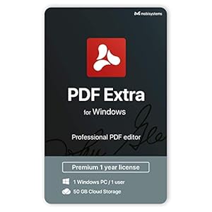 PDF Extra Premium – Professional PDF Editor – Edit, Protect, Annotate, Fill and Sign PDFs – 1 PC/ 1 User / 1year…