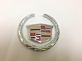 2 Piece Cadillac Size : 6 Cm. Steel Emblem Auto Car Accessories By Chrome 3d Badge 3m Adhesive