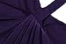 Women's Classic Cap Sleeve V-Neck Draped Tie-Belt Cocktail Wrap Dress, Purple, Small