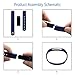 Vancle Fitbit Alta Bands, Newest Adjustable Replacement Bands for Fitbit Alta/Fitbit Alta Band/Fitbit Alta Bands (with Metal Clasp, No Tracker), Blue, Small