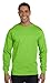 Hanes Men's Long-Sleeve Crewneck Beefy T-Shirt, Smoke Gray, Large