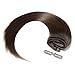 S-noilite Clip in Extensions Human Hair Double Weft 100% Remy Hair Full Head #02 Dark Brown Color Straight Soft Silky Extensions for Women Gift 8pcs 10inch 110g per Package