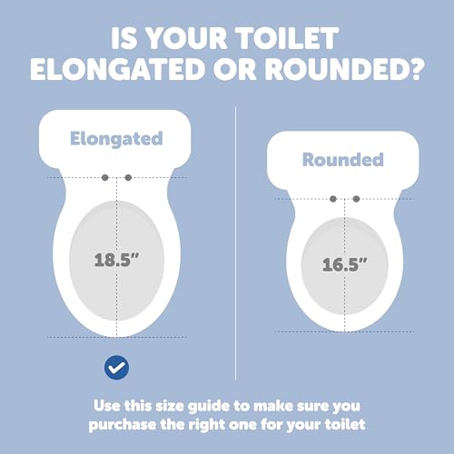 Jool Baby Quick Flip Toilet Seat with Built-in Potty & Splash Guard for Toddler Training, Slow Close (Elongated)