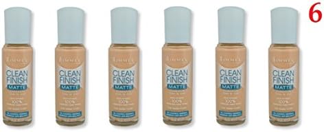 (Pack of 6) - Rimmel Clean Finish MATTE Foundation, 230 Warm Ivory - 1fl oz/ 30ml