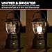 ENBRIGHTEN LED Camping/Emergency Lantern, USB Charging, Battery Powered, 800 Lumens, 750 Hour Runtime, Gun-Metal Gray, 41541