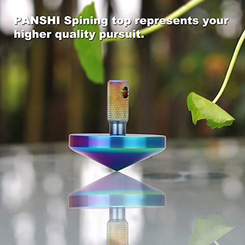 Precision Colorful Spinning Top with Keychain, 2019 Unique Christmas Stockings Gift for Teens & Kids, Men&Women, Stainless Inception Tops, Pocket Gadget Gyro Toy, Spin Forever up to 7:48,EDC