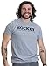 Hockey: It's Like Football, but for Men | Funny Hockey Team League Humor T-Shirt-(Adult,S) Grey