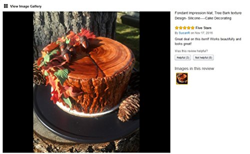 Silicone Bark Mold FCKEMLDS Tree Stump Fondant Mold Tree Bark Silicone Mold Log Slice Molds For Cake Decoration Cupcake Topper Chocolate Candy Polymer Clay Gum Paste Silicone Peppermint Bark Mold