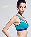 Senchanting Zipper Front Padded Sports Bra Breathable Wirefree Racerback Gym Bra