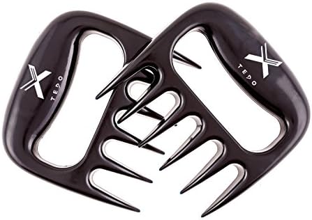 TEDO BBQ Meat Handling Claws Pulled Pork Shredder Set of 2 Color Black