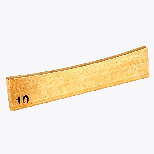 Timiy Golden Brass Guitar Bass 10 Fret Press Caul Inserts Radius DIY Replacement Part for Acoustic/Electric