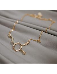 Silver Phantom Jewelry - Collar con molécula de dopamina