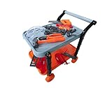Pretend Toy Tool Kit with Rolling Stand Work Bench Perfect Gift for Boys & Girls Educational Toy Gender Neutral Colors