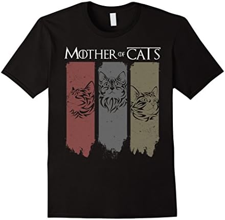 Mens Cat Lovers Shirt - Mother of Cats Hot 2017 T-Shirt 3XL Black