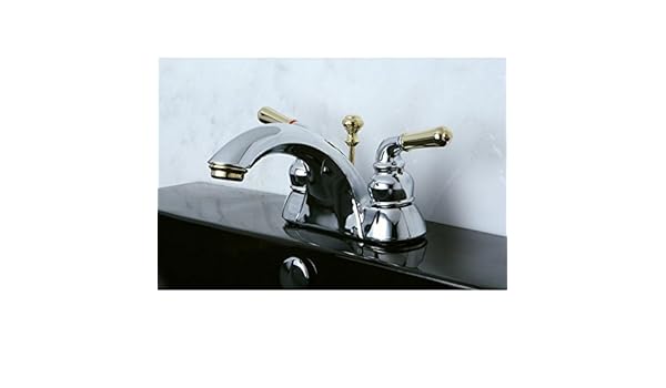 Two Tone Chrome And Brass Bathroom Faucet Touch On Faucets